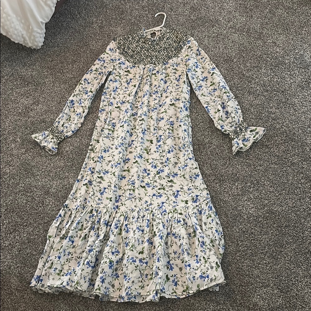 Zara Blue and White Sundress women’s xs